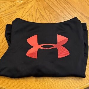 Under Armour Black Pullover with red/coral emblem